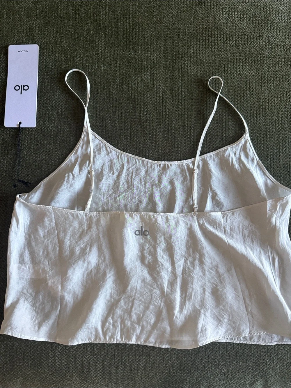 NWT ALO Semi-Sheer Golden Hour Tank, Ivory, size S